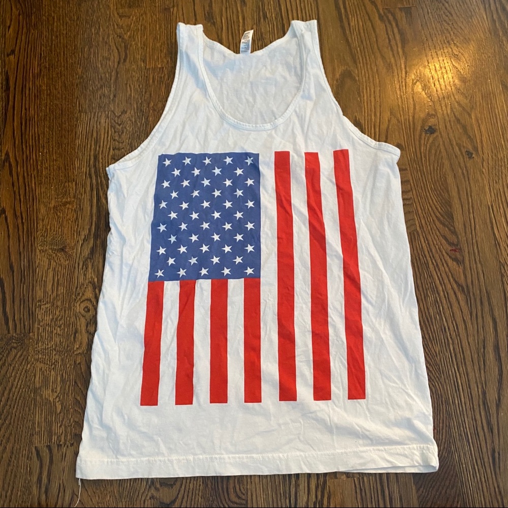 American Apparel tank with American Flag